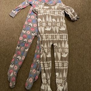 Fleece footed pajamas